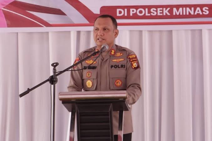 Kapolres Siak, AKBP Eka Ariandy Putra. (Foto: diana)